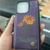 Leather Phone Case Charge Hub X